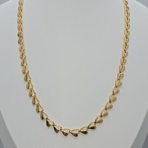 ✨2/$10✨ Vintage 18" Gold-Tone Open Heart Link Chain Necklace